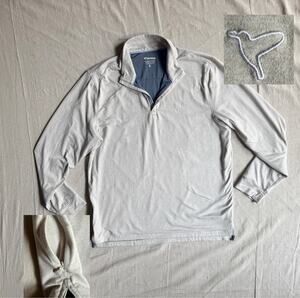 Birddogs Sweater Men's L Gray Performance Quarter Zip Golf Preppy Sweatshirt
